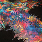 Colorful abstract pattern on a black background